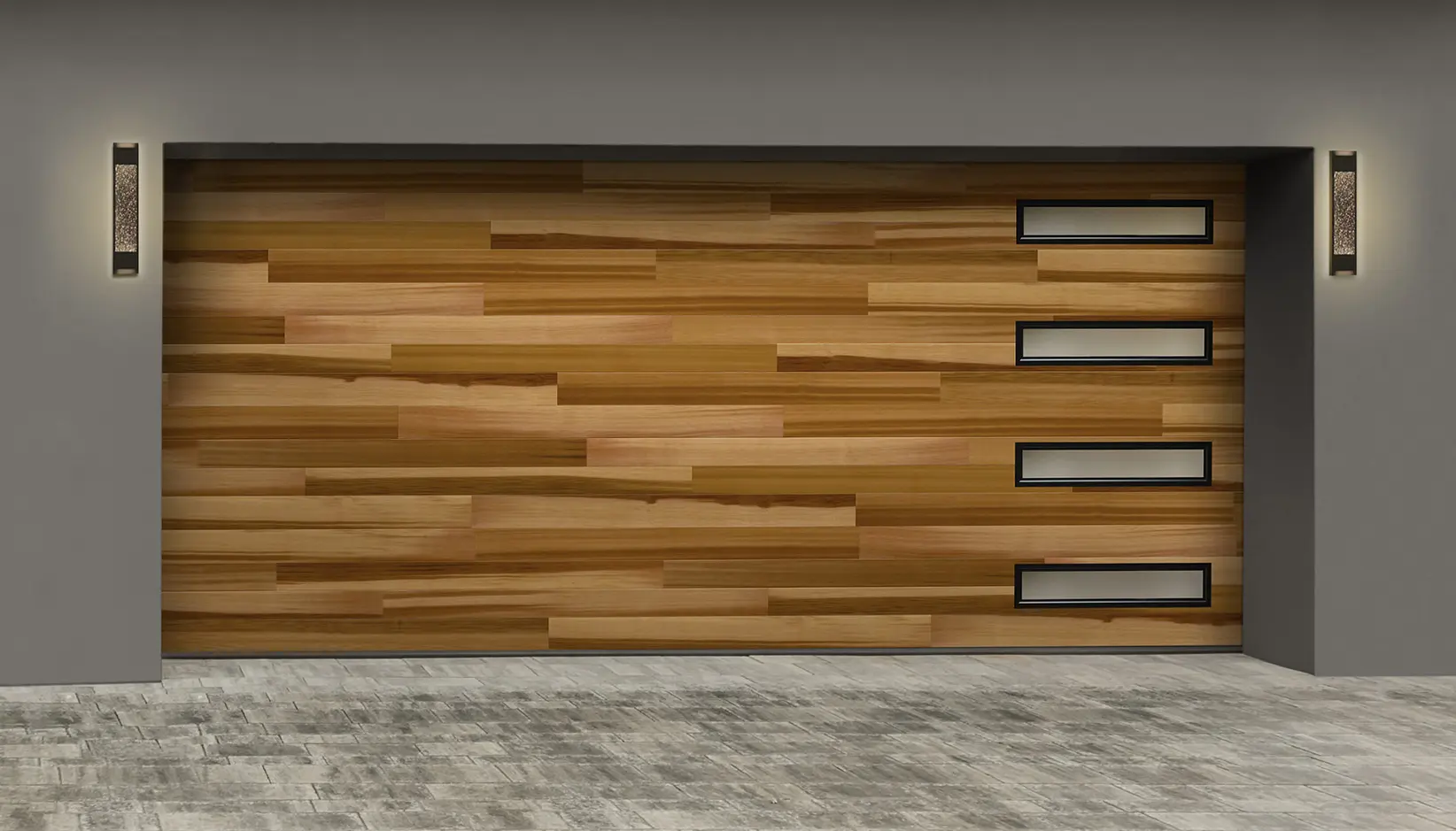 Modern Steel Ultra-Grain Plank cedar
